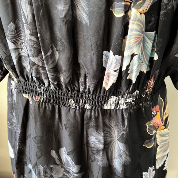 Allsaints Demi Lilly Floral Satin Mini Dress - Picture 9 of 13